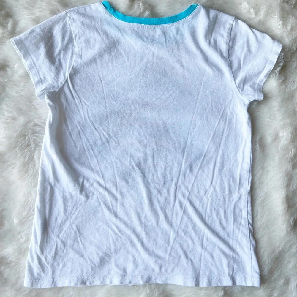 The Children’s Place Reduce Reuse Recycle Graphic SS Ringer T-Shirt Girls M 7/8